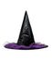 Cappello da strega in pelle viola a punta Halloween