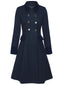 Cappotto con bottoni blu anni '40