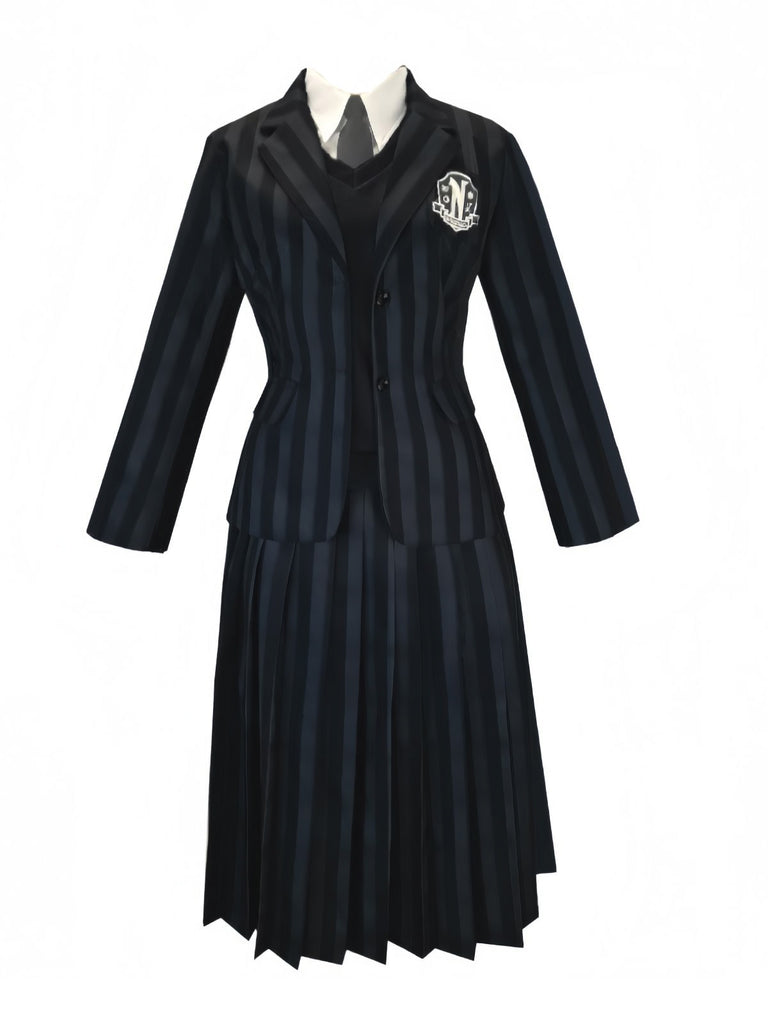 Set costumi a righe dell'Accademia del mercoledì anni '40