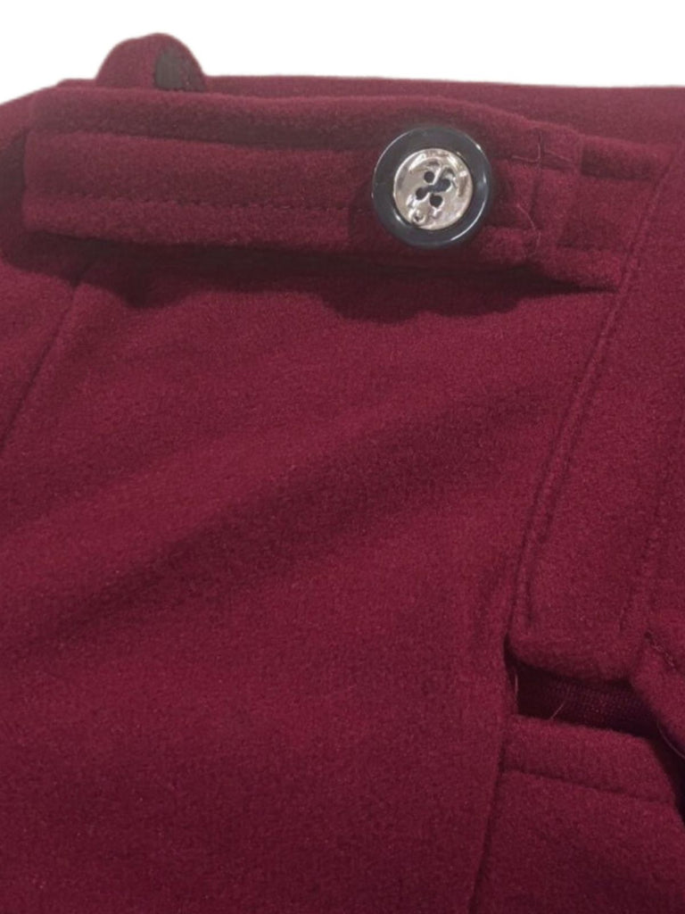 Cappotto lungo con colletto a dente in finta lana anni '40