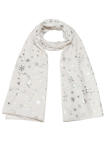 Freak Scene Sciarpa Quadrata In Cotone Fiocchi Di Neve Viola - Morbida E Versatile, Foulard - 2