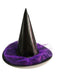Cappello da strega in pelle viola a punta Halloween