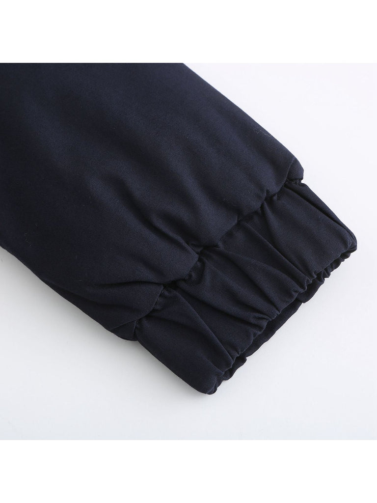 Cappotto con cerniera e rifiniture in pelliccia anni '50