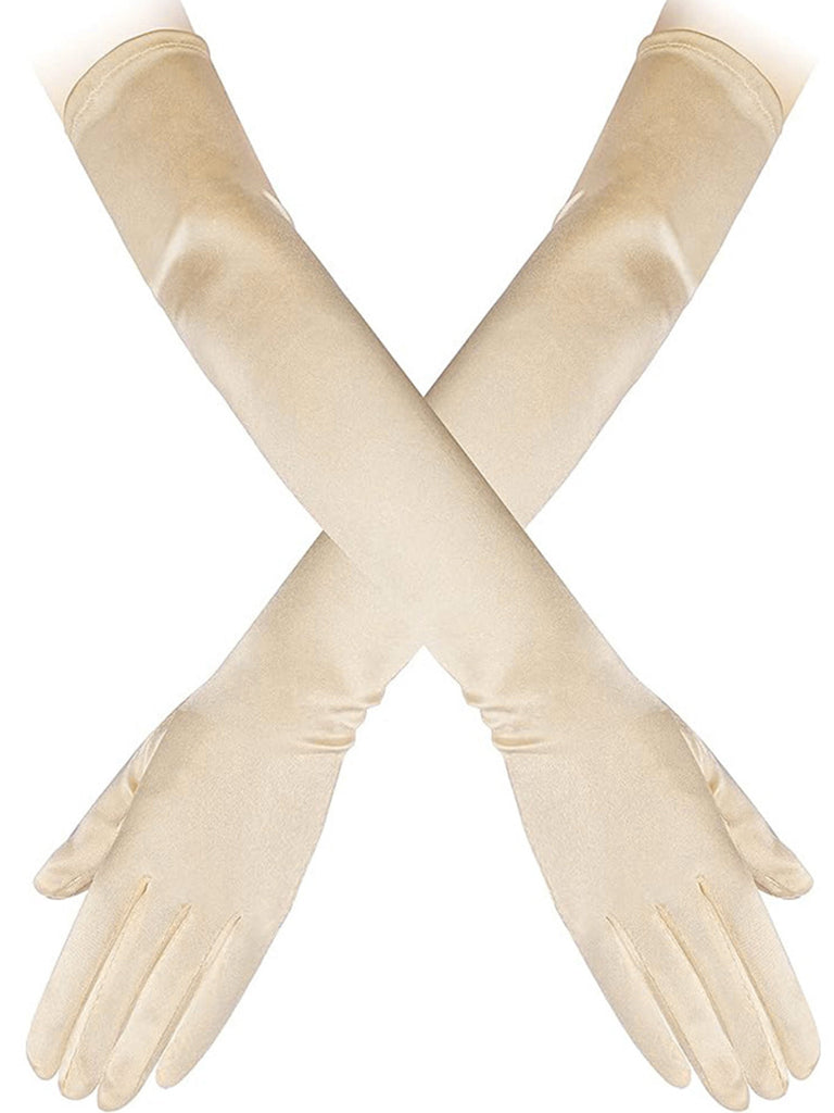 Set di 4 accessori guanti fascia capelli anni '20