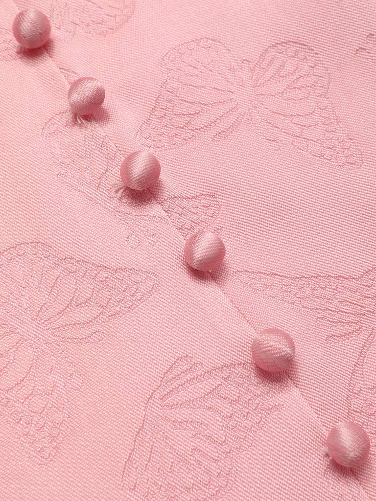 Abito in velluto perla scollo a V profondo verde anni '40