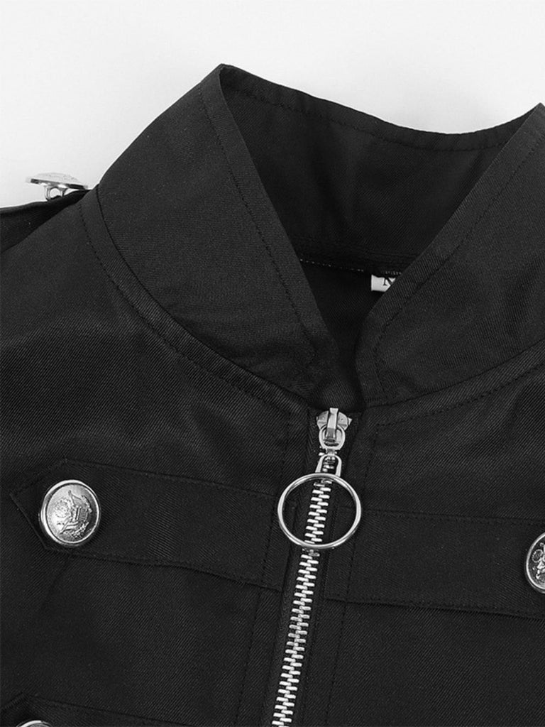 Cappotto con colletto alto e orlo alto e basso anni '50