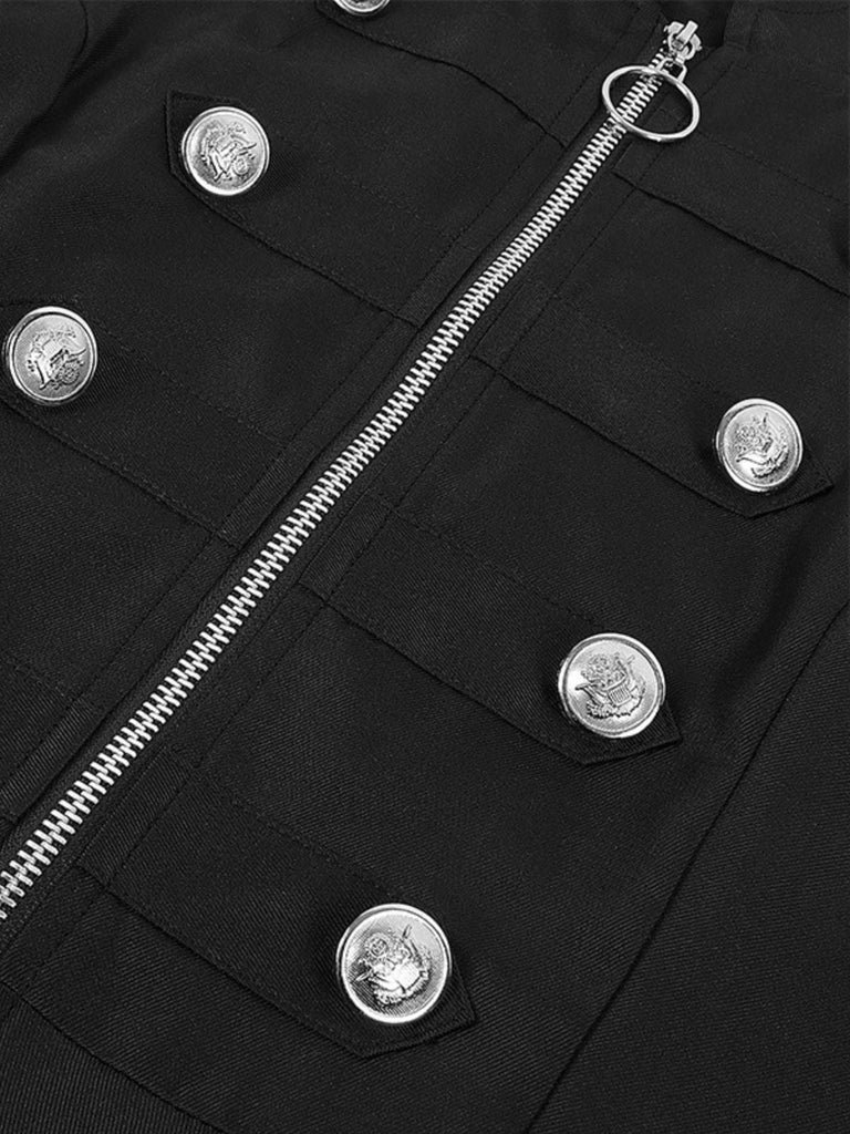 Cappotto con colletto alto e orlo alto e basso anni '50