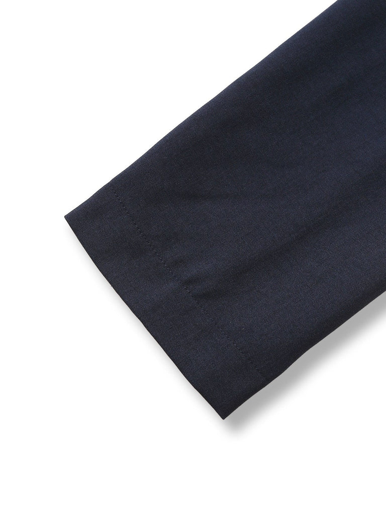 Giacca a maniche lunghe con collo alto nero anni '50