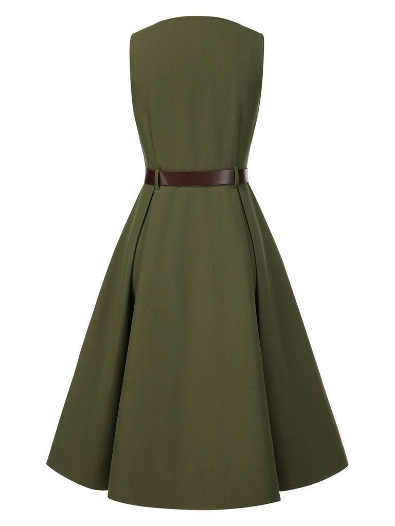 2PCS Abito con camicetta con maniche a lanterna anni '50