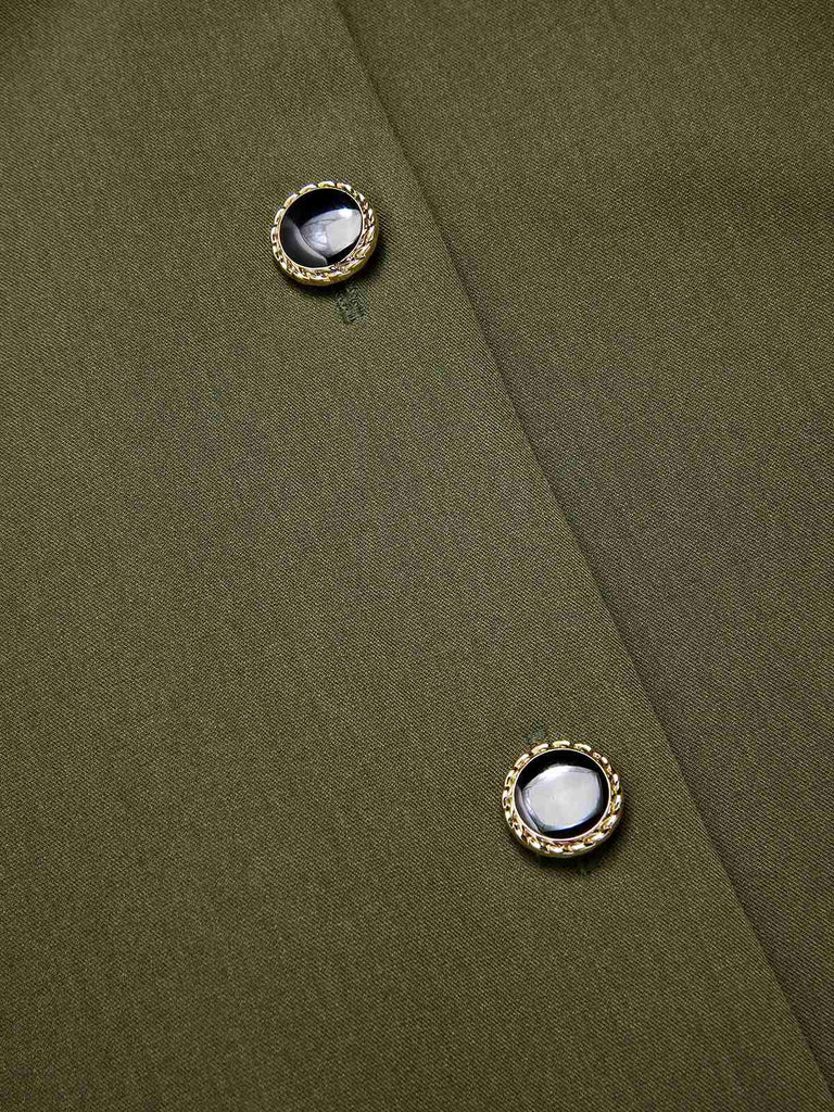 2PCS Abito con camicetta con maniche a lanterna anni '50