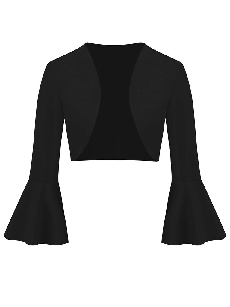 Giacca natalizia con maniche a tromba anni '50