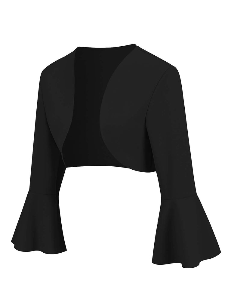 Giacca natalizia con maniche a tromba anni '50