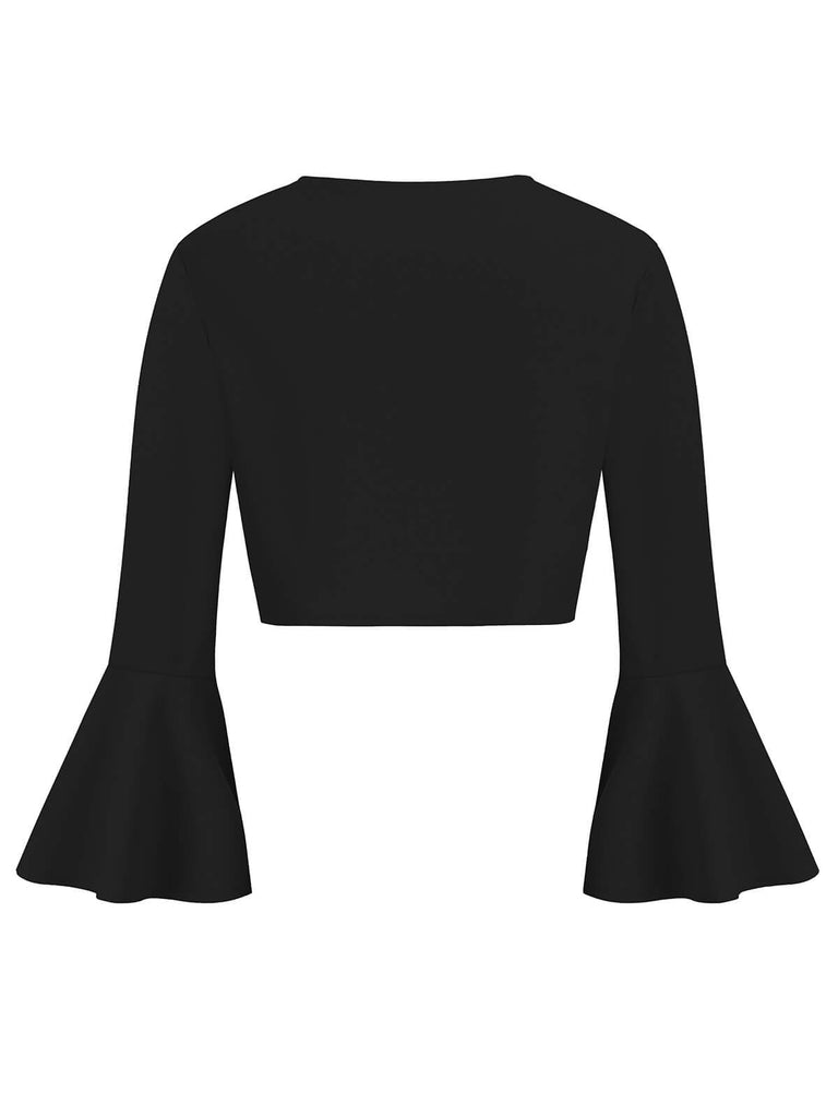 Giacca natalizia con maniche a tromba anni '50