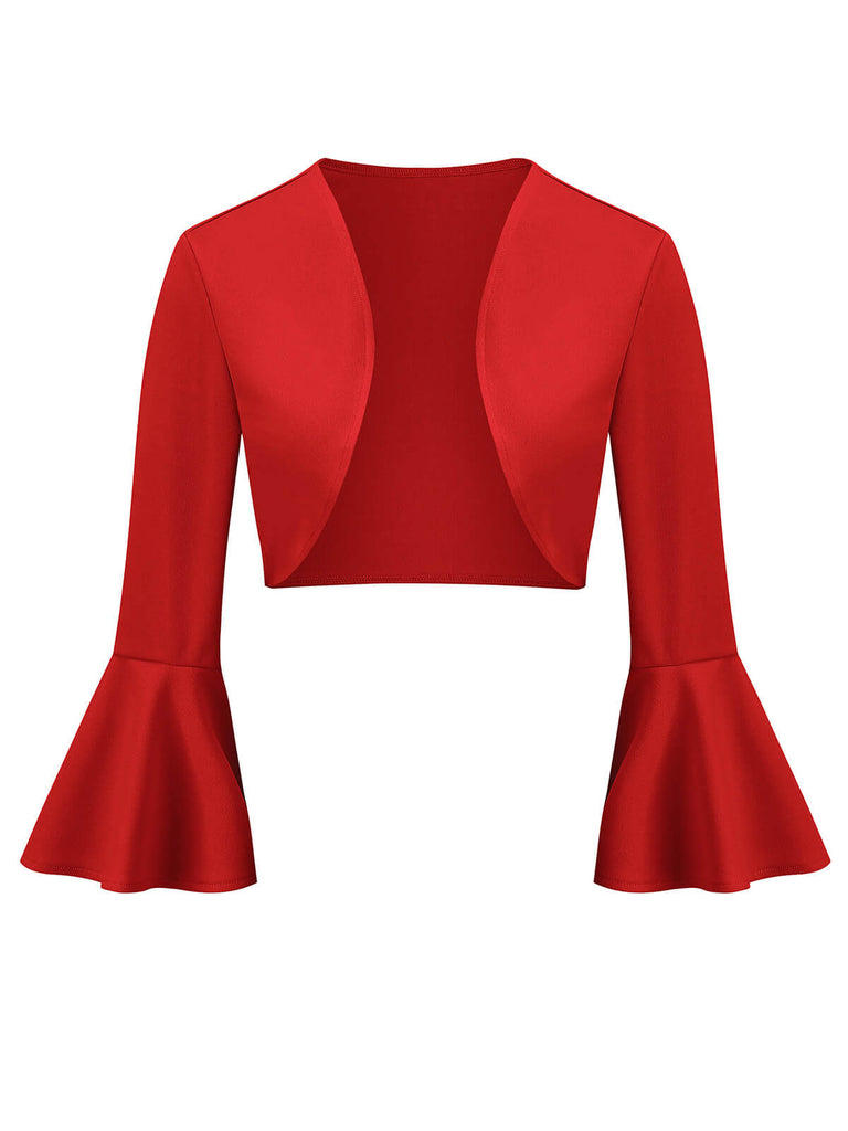 Giacca natalizia con maniche a tromba anni '50