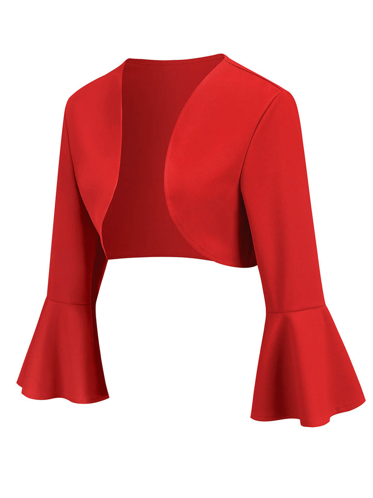 Giacca natalizia con maniche a tromba anni '50