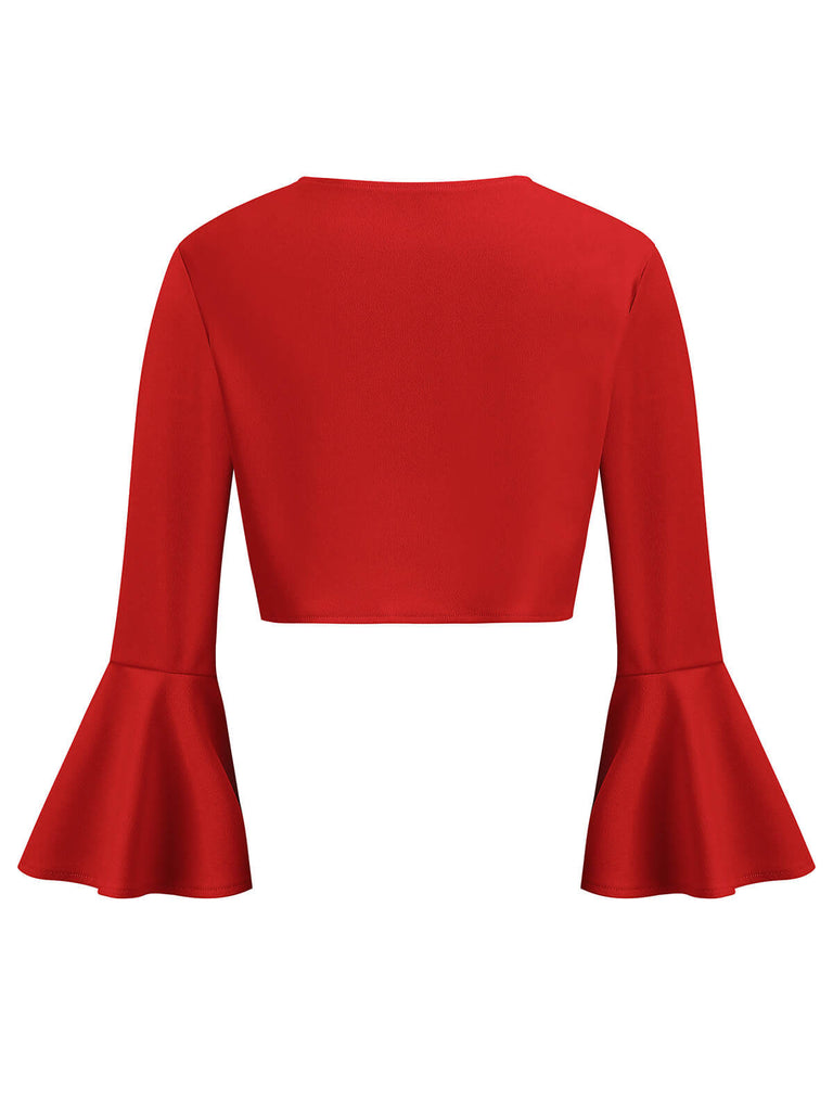 Giacca natalizia con maniche a tromba anni '50