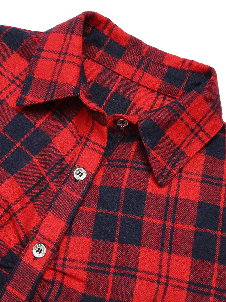 Tuta lunga a quadri natalizia rosso anni '30