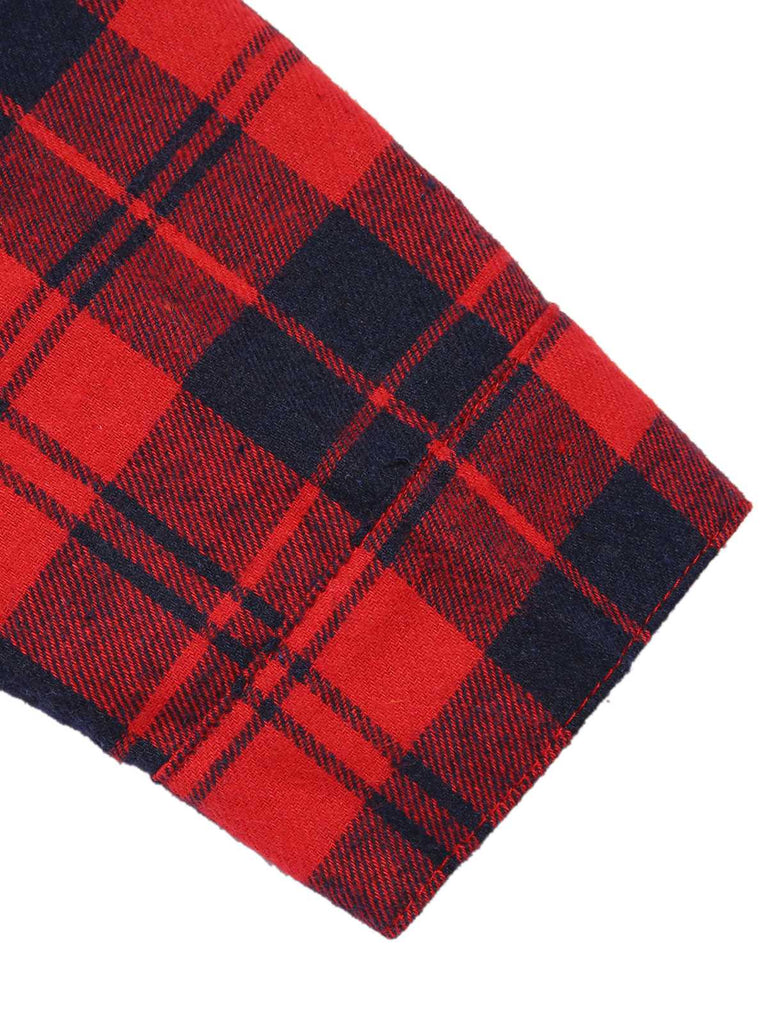 Tuta lunga a quadri natalizia rosso anni '30