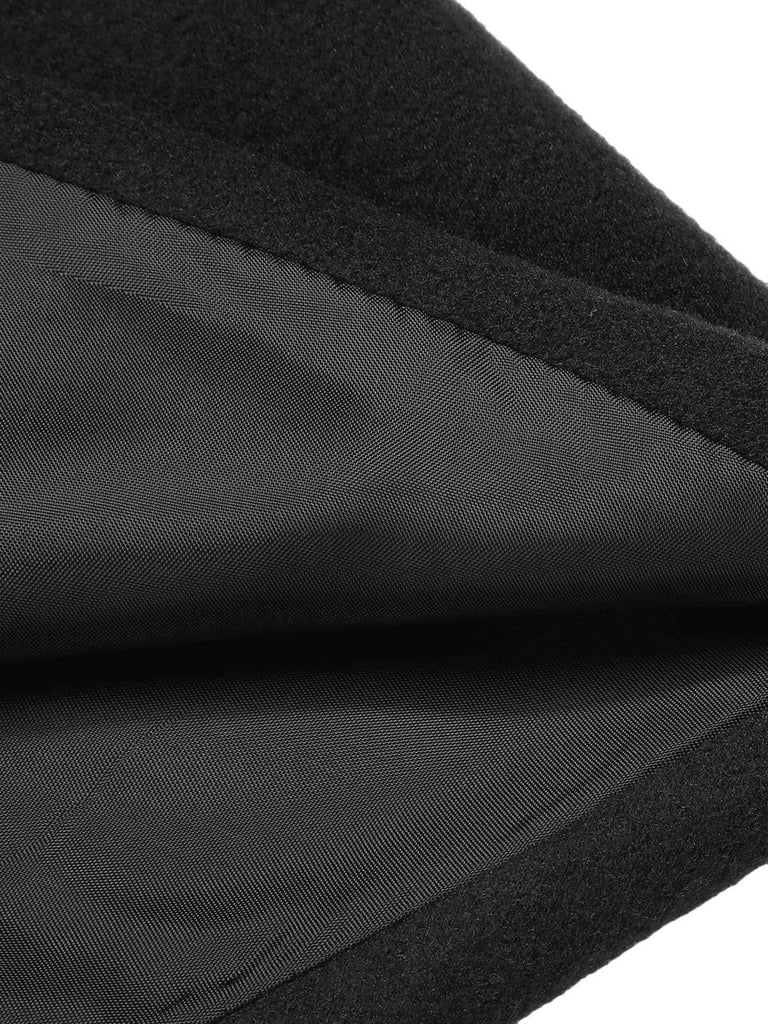 Cappotto aderente con revers in tinta unita anni '50