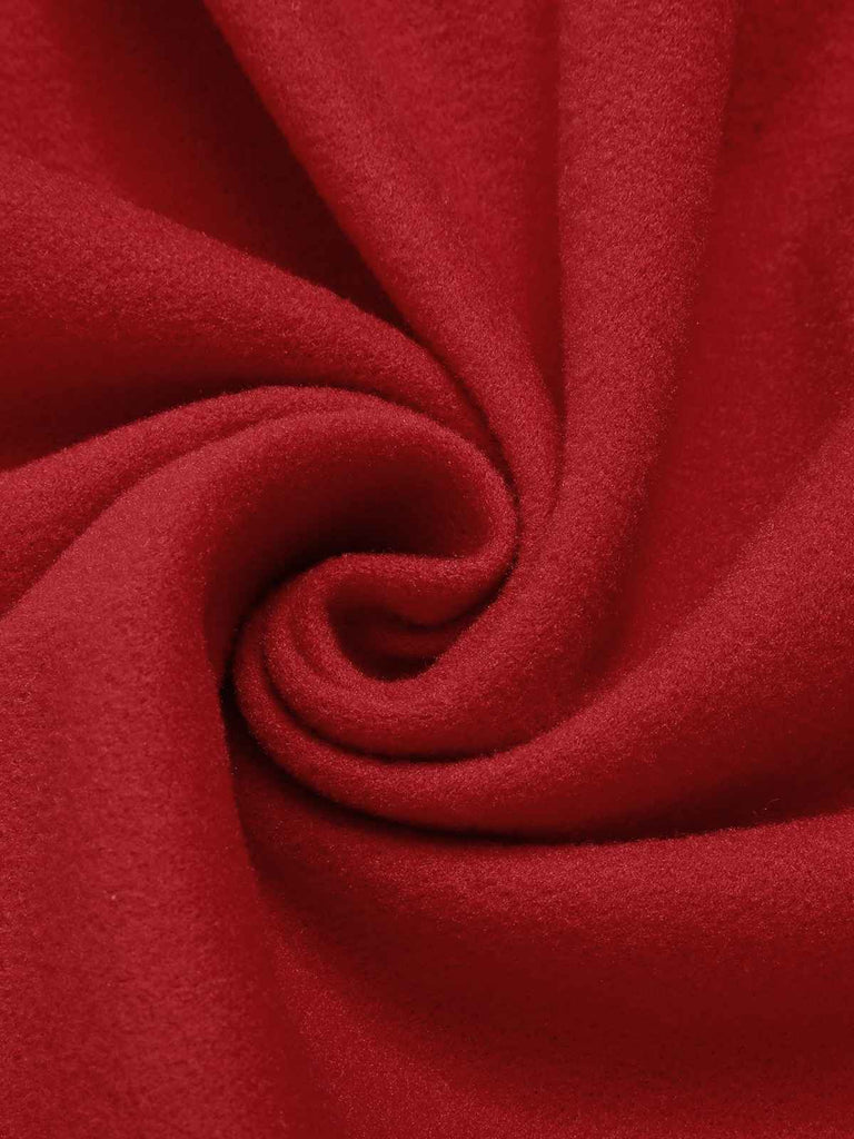 Cappotto aderente con revers in tinta unita anni '50