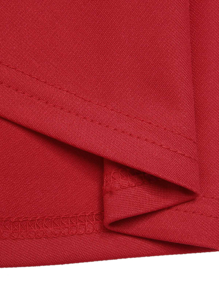 Abito a quadri patchwork natalizio verde anni '50