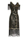 Abito Gatsby nappe perline paillettes anni '20