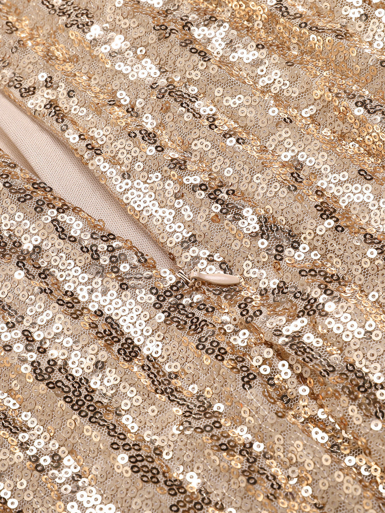 Abito con scollo all'americana paillettes anni '20