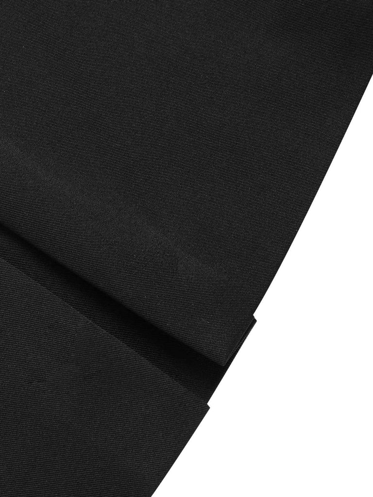 Giacca corta con fiocco tinta unita nero anni '50