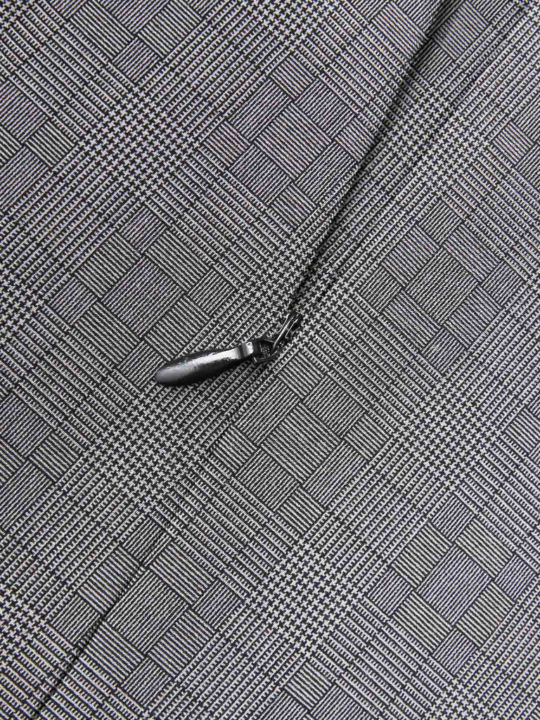 2PCS camicetta  maniche a sbuffo in raso e pantaloni anni '40