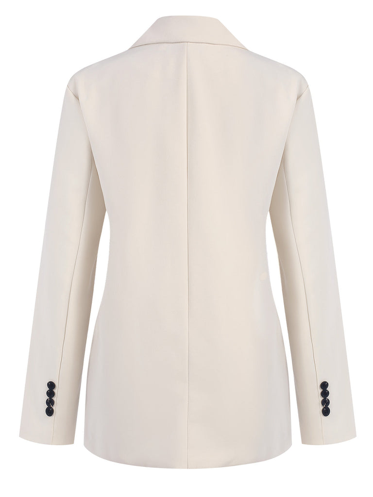 Blazer vintage a tinta unita con bottoni anni '40