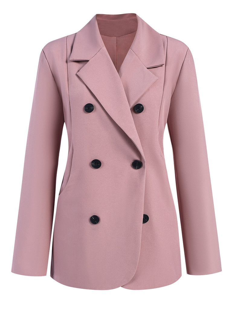 Blazer vintage a tinta unita con bottoni anni '40