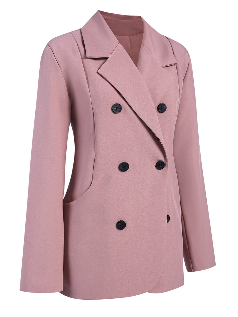 Blazer vintage a tinta unita con bottoni anni '40