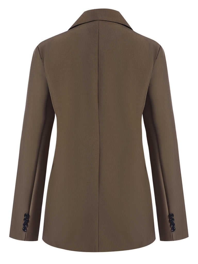 Blazer vintage a tinta unita con bottoni anni '40