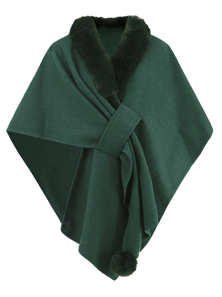 Cappotto a pipistrello in pelliccia anni '50