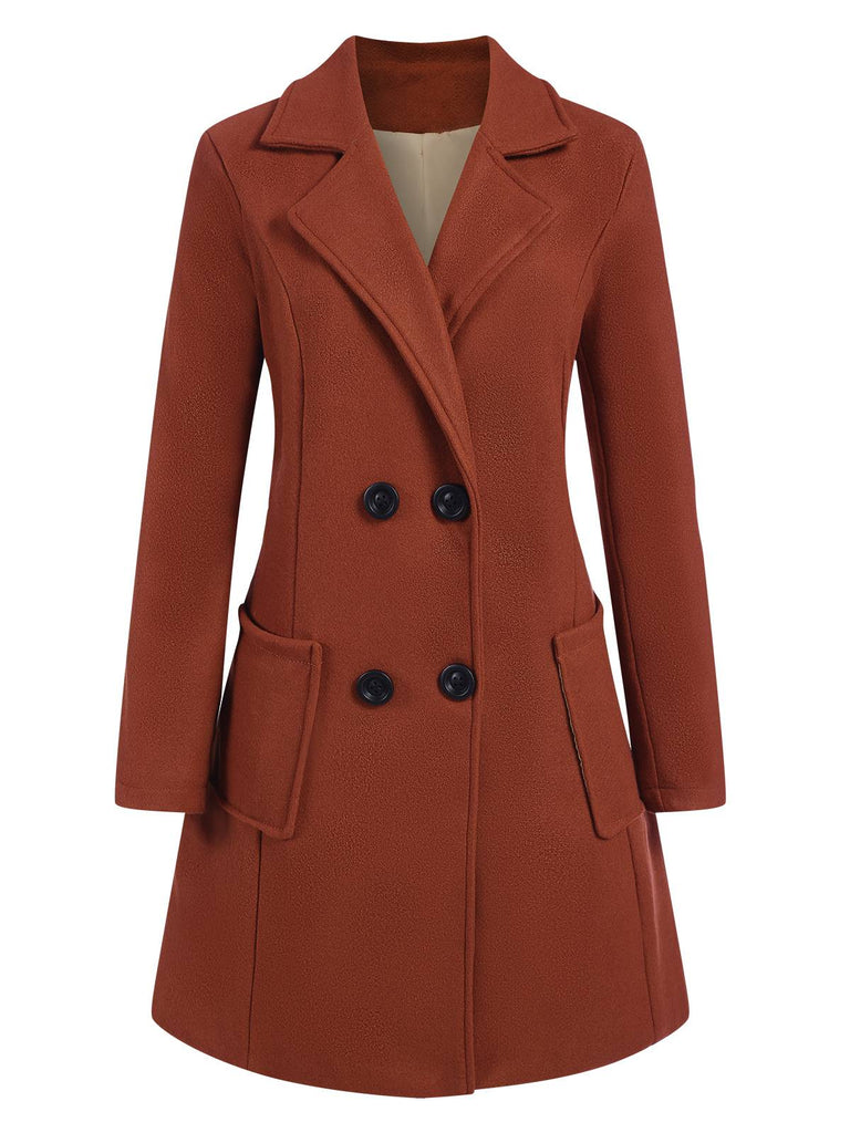 Cappotto skater doppiopetto con revers anni '50