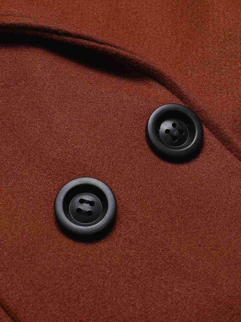 Cappotto skater doppiopetto con revers anni '50