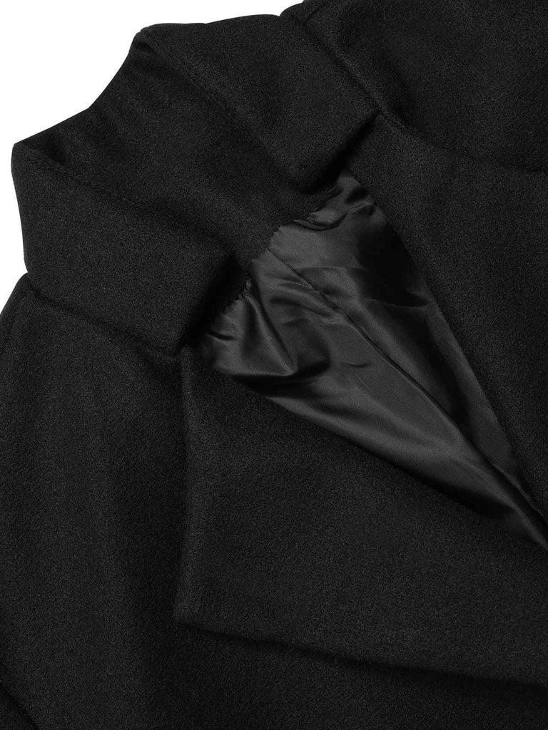 Cappotto con revers a collo alto anni '60