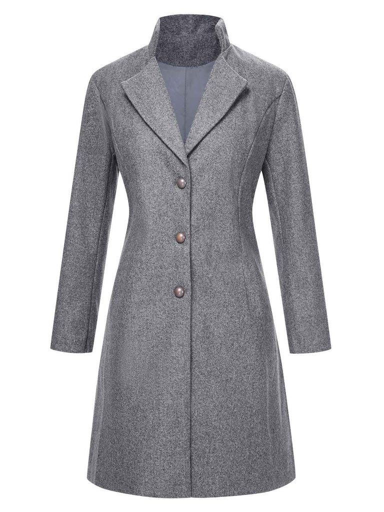 Cappotto con revers a collo alto anni '60