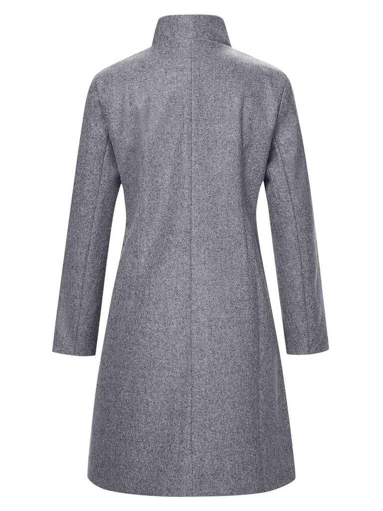 Cappotto con revers a collo alto anni '60