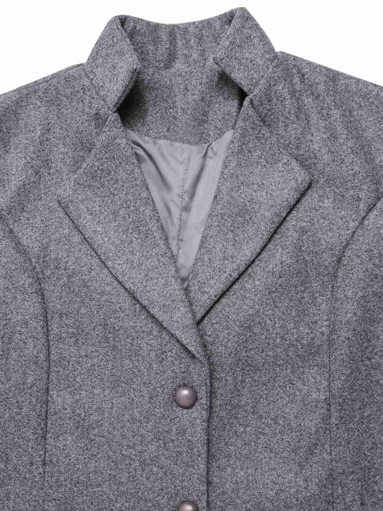 Cappotto con revers a collo alto anni '60