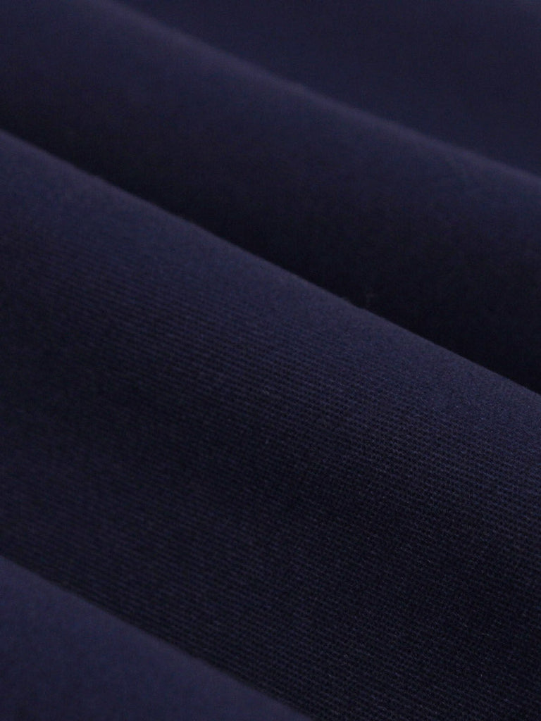 Abito pied de poule  con cintura patchwork blu scuro anni '50