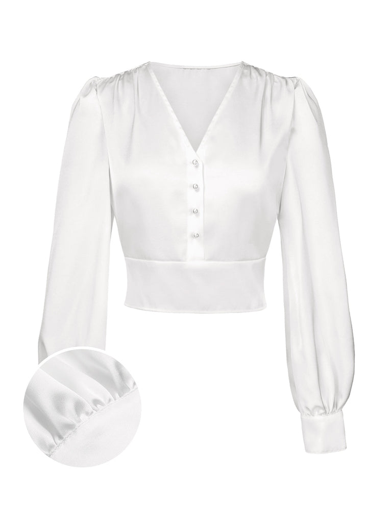 2PCS Abito a quadri e camicetta in raso grigio canni '40