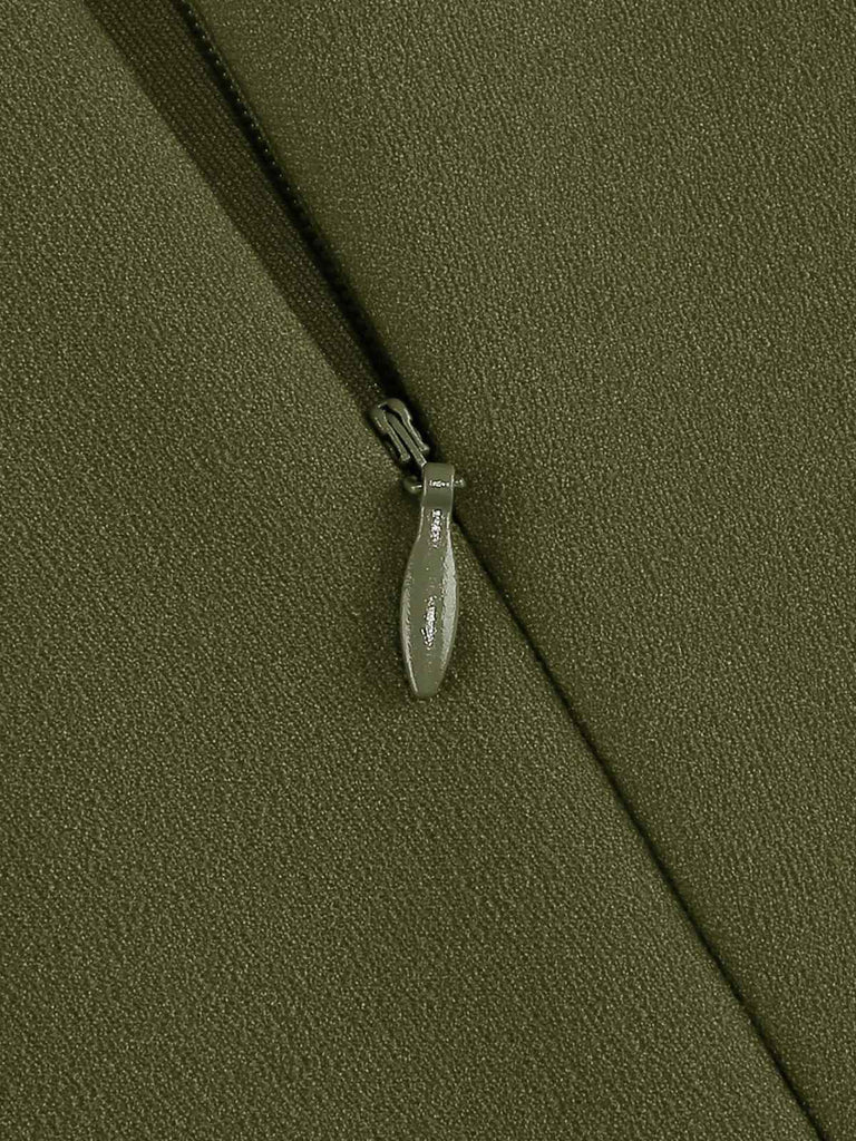 Abito a ruota con maniche a campana anni '50