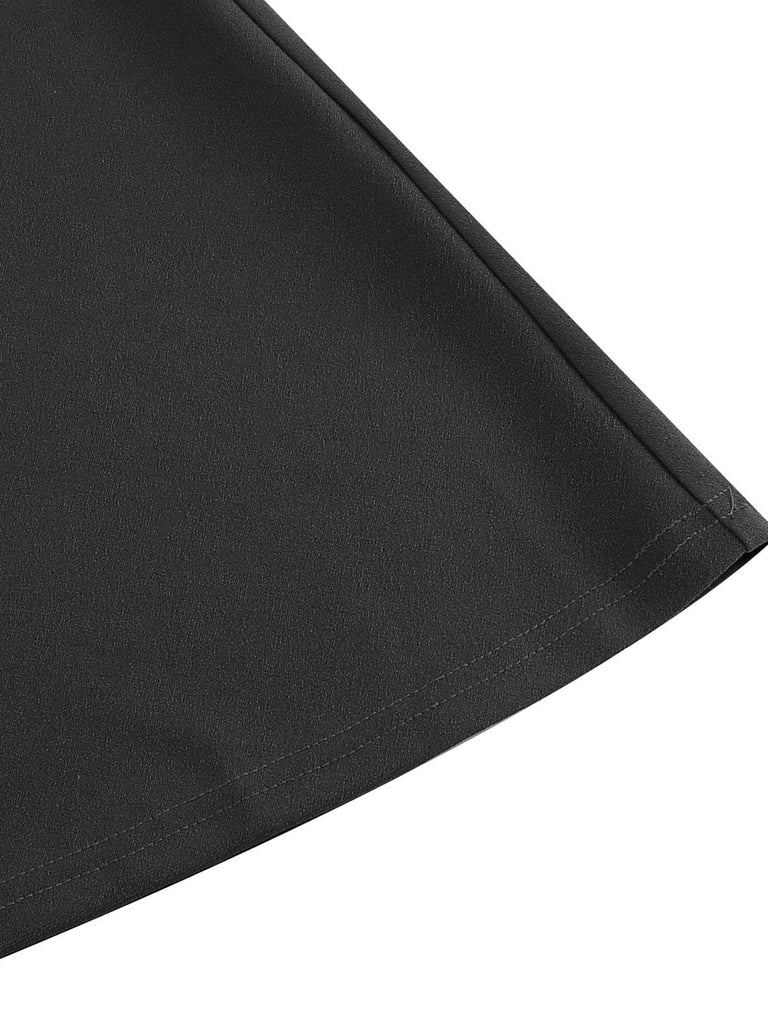 Abito a ruota con maniche a campana anni '50