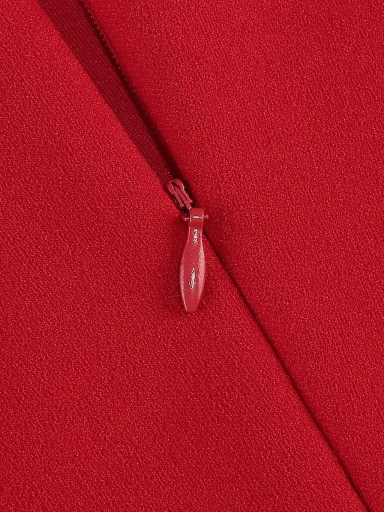 Abito a ruota con maniche a campana anni '50