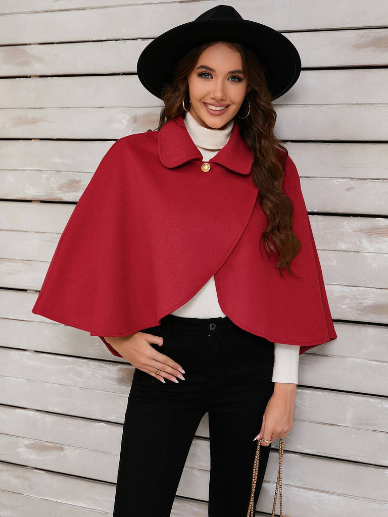 Cappotto con revers rosso anni '50