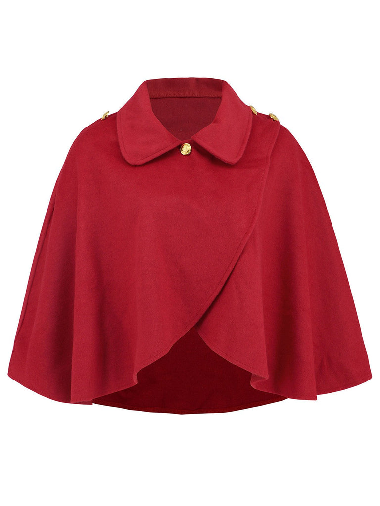 Cappotto con revers rosso anni '50