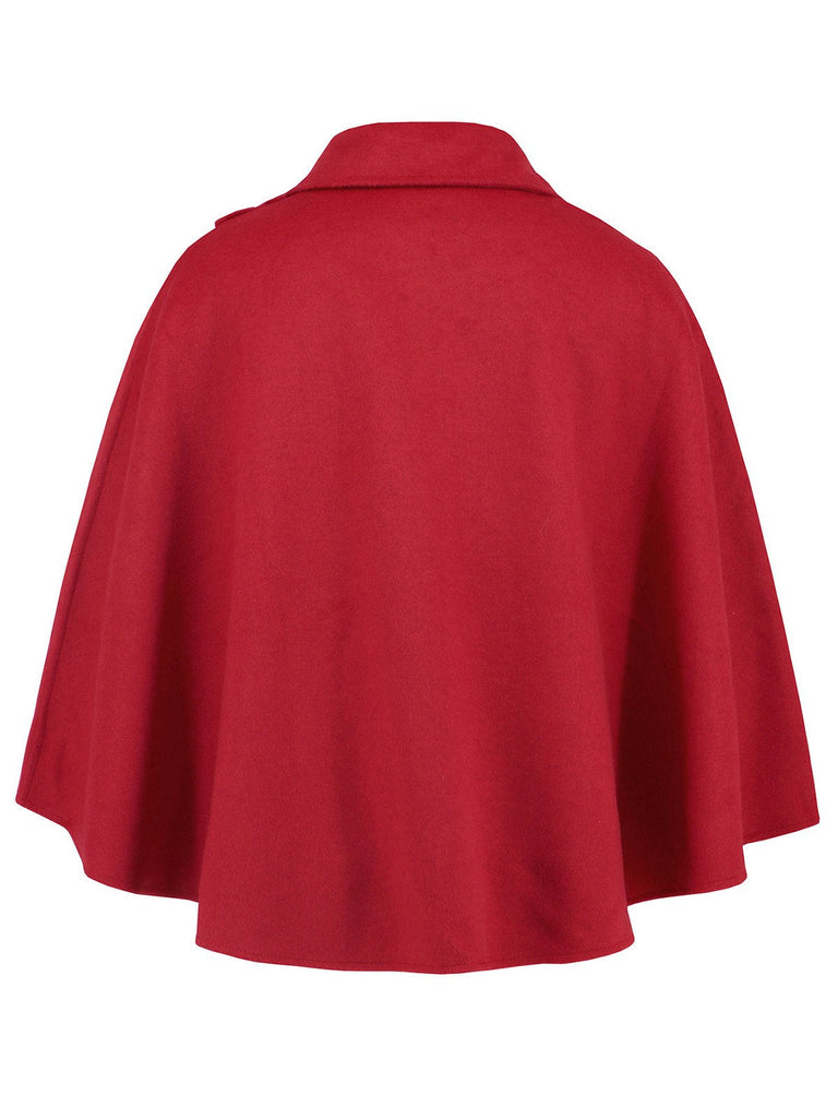 Cappotto con revers rosso anni '50
