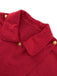 Cappotto con revers rosso anni '50