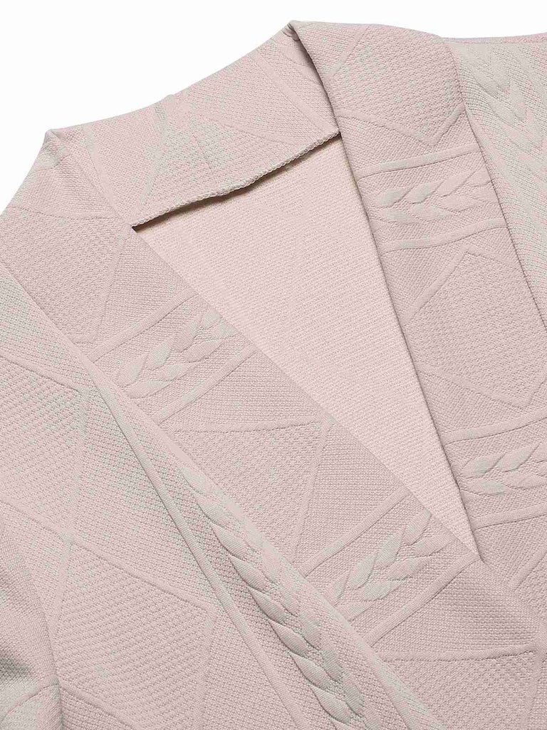 Cappotto a maniche lunghe svasato in vita bottoni anni '60